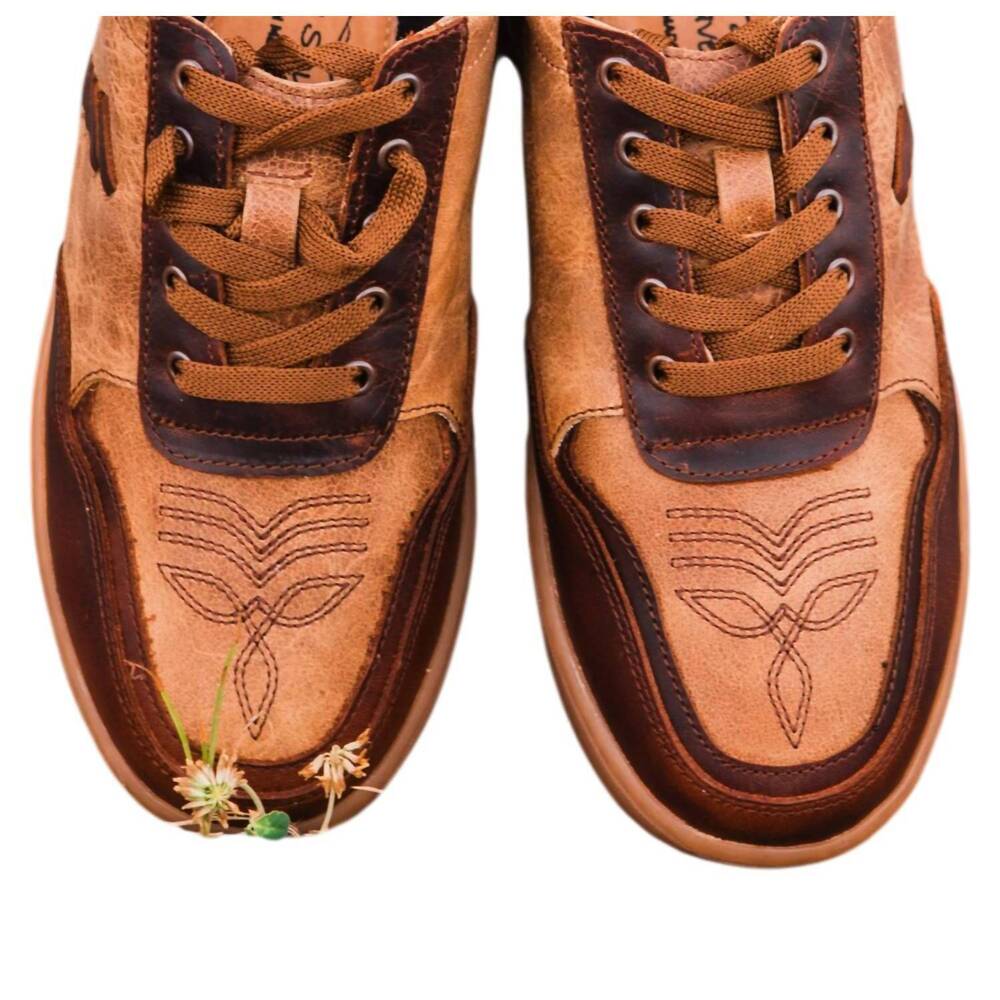 NEW AGAVE SKY women's the jolene tennis sneaker in brown